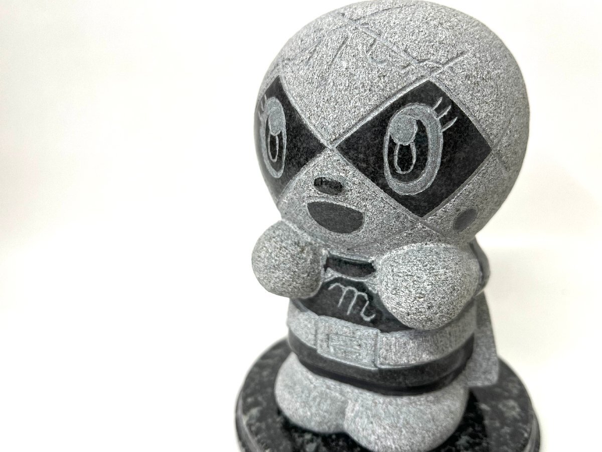 ■ 展示 TAKAO 御影石 スタチュー メロンパンナちゃん 石像 園庭 置物 飾り 立姿 立像 それいけ!アンパンマン 12cm ★拍卖