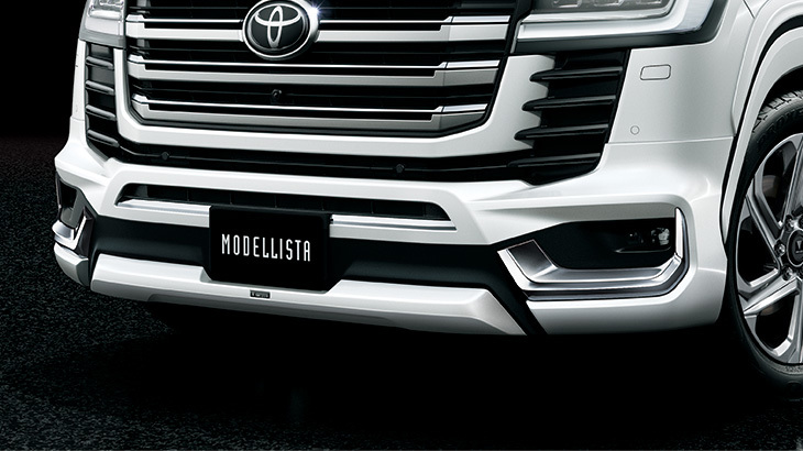 モデリスタ ランドクルーザー300系 F+R+Fガーニッシュ+リヤバンパーステップガード+リヤスポイラー / ブラック (202) 塗装済品 拍卖
