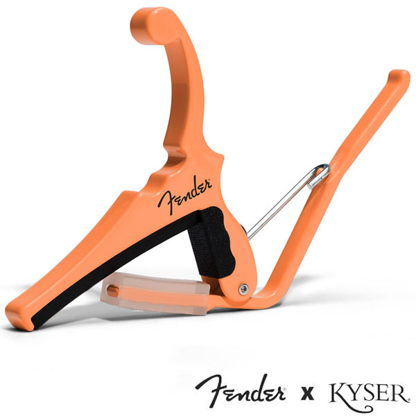 Kyser X Fenderエレキギター用 Classic Color QUICK-CHANGE ELECTRIC CAPO KGEFPPA Pacific Peach【カイザー カポ】拍卖