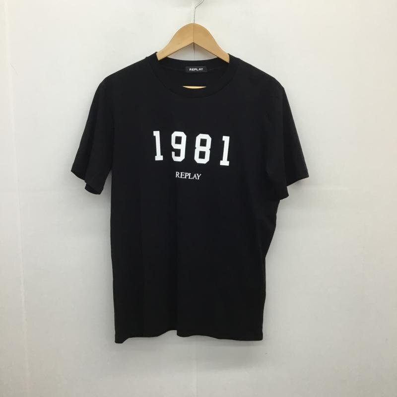 REPLAY L リプレイ Tシャツ 半袖 REPLAY Tシャツ M6485.000 T Shirt 黒 / ブラック / 10128702拍卖