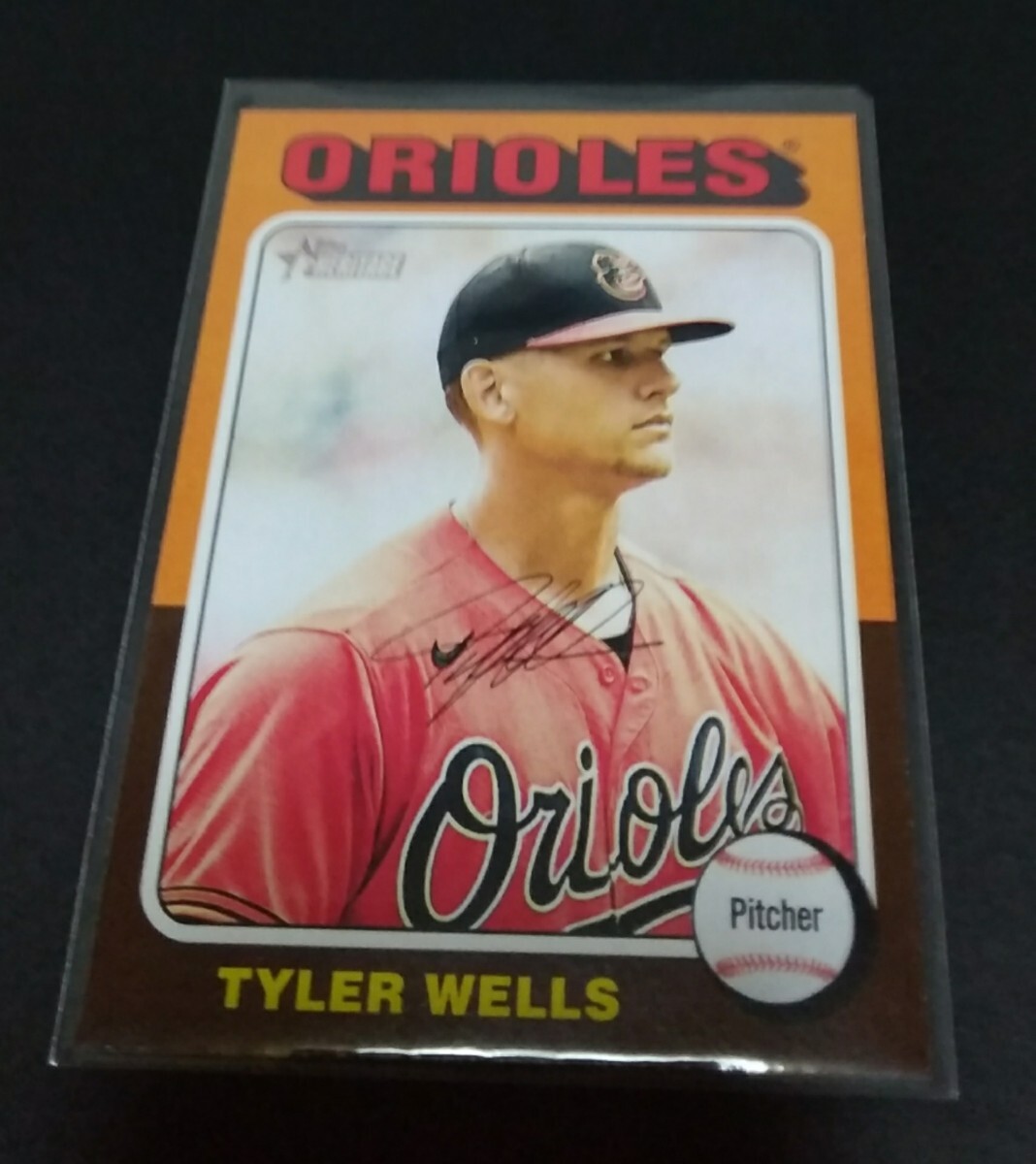 MLB 2024年topps heritage タイラー・ウェルズ(オリオールズ)プリントサイン入り。 No,480。Orioles TYLER AUSTIN WELLS  拍卖