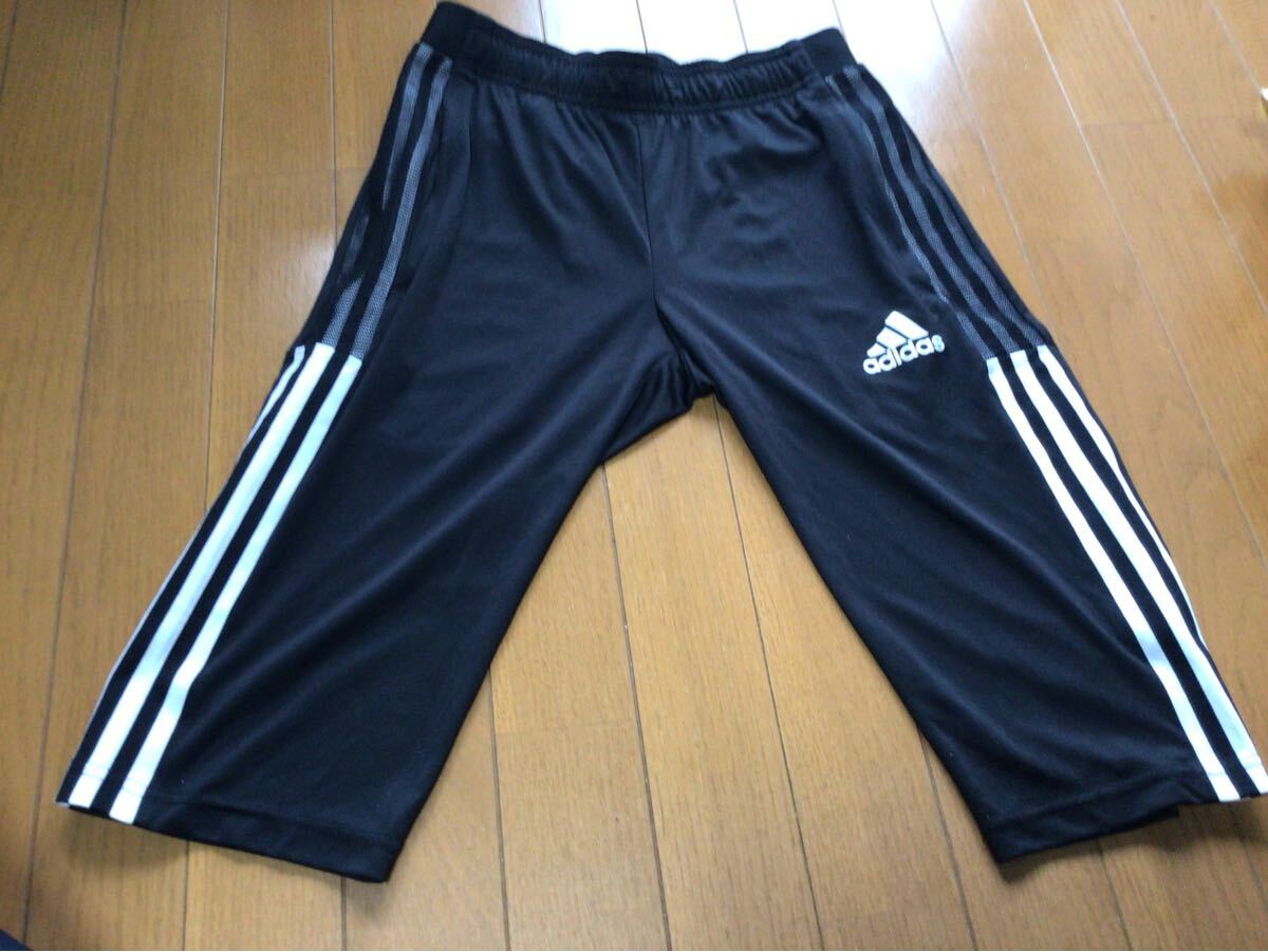 アディダス adidas サッカーウェア ピステパンツ TIRO21 3/4 パンツ GM7375 av1008 パンツ ボトムス ブラック 黒 aeroready s拍卖