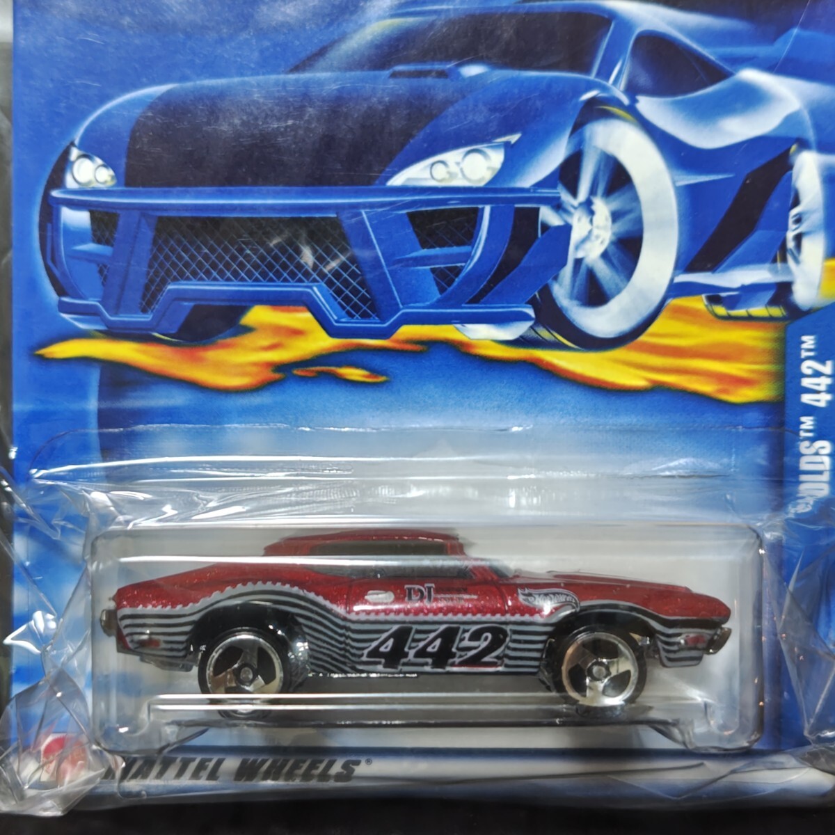 ホットウィール HotWheels OLDS 442 オールズ 2002年発売品 未開封品 長期暗室保管品 ミニカー拍卖