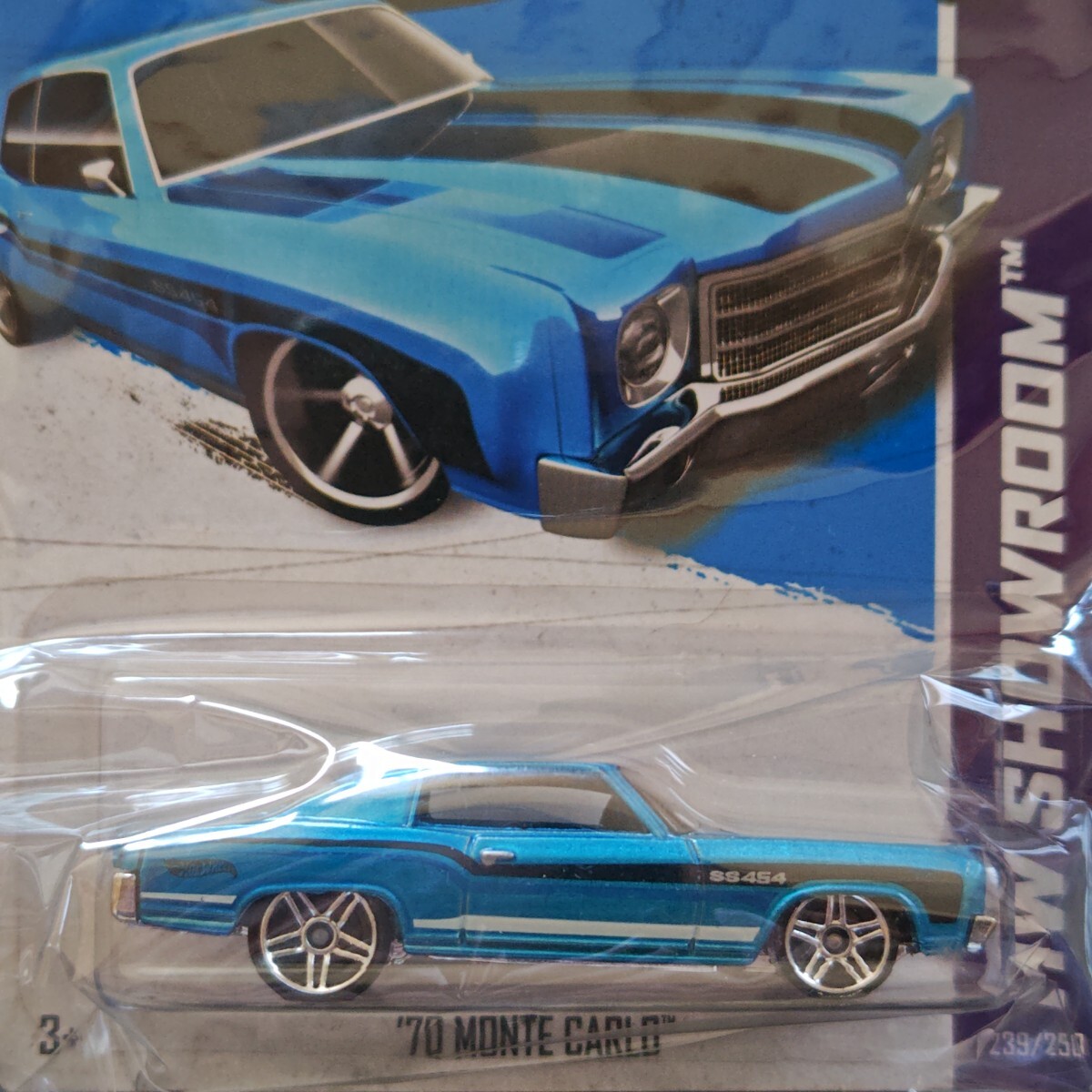 ホットウィール Hot Wheels ‘70 モンテ カルロ 2012年発売品 未開封品 長期暗室保管品 ビンテージ ミニカー拍卖