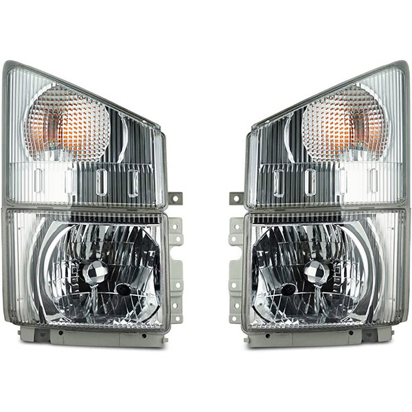 いすゞ 07 エルフ 純正タイプ ヘッドライト コーナーレンズ 4点KIT カスタム H19.1~拍卖