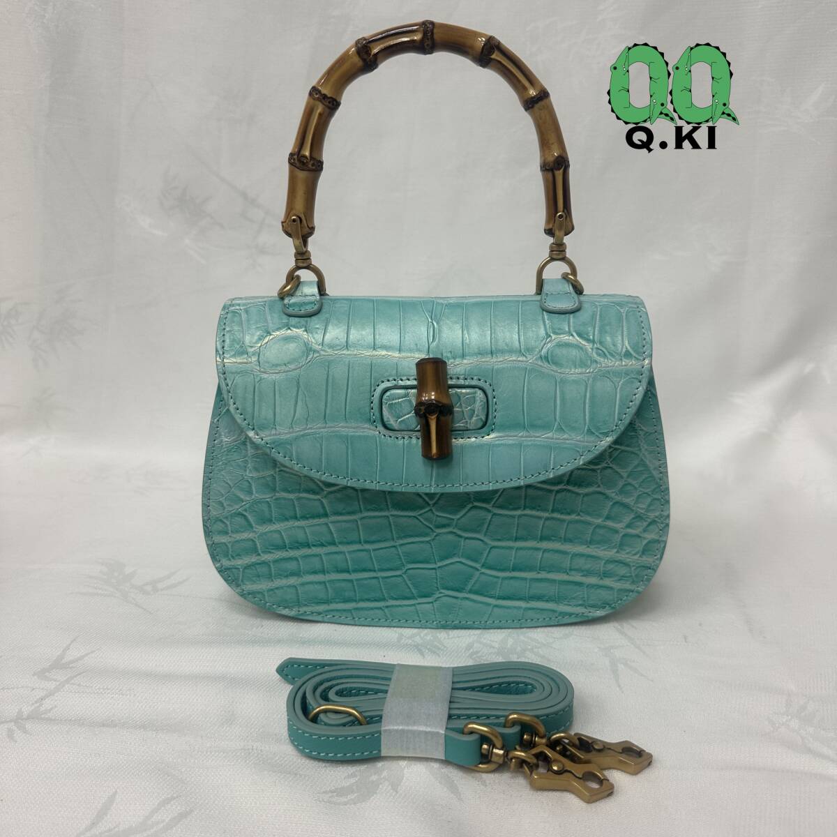 希少 ハンドバッグ クロコダイルレザー 手提げ 2way斜め掛け ショルダーバッグ レディースバッグ 拍卖
