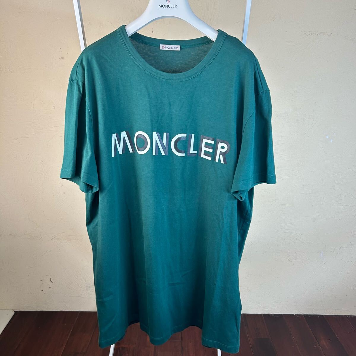 【最安値】MONCLER モンクレール 半袖TシャツカーキXXL拍卖