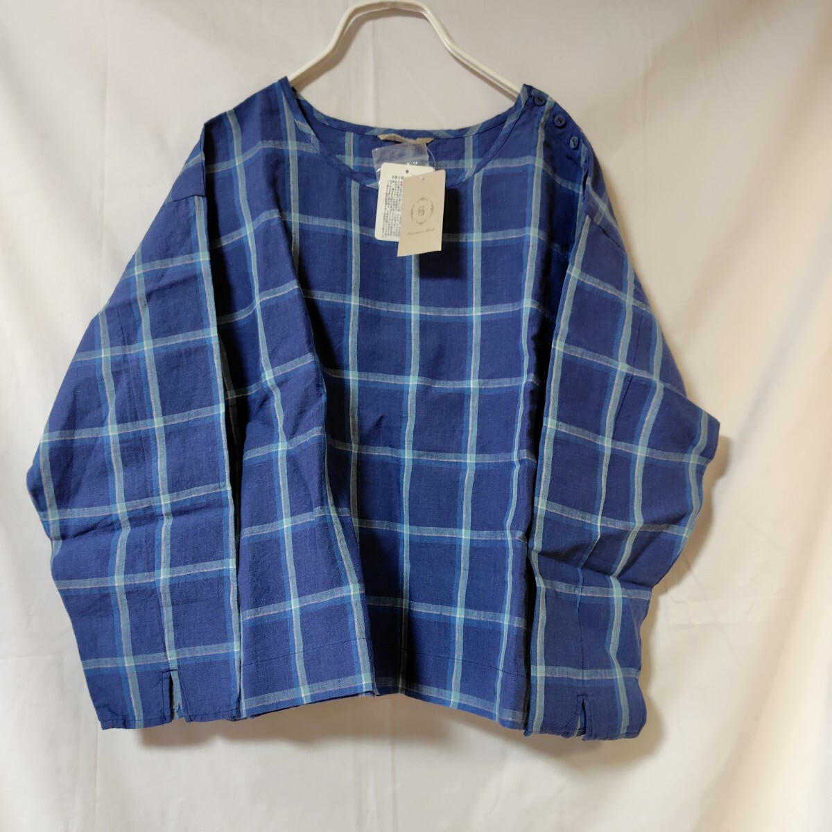 SM2 リネンチェックブラウス 新品 サマンサモスモス拍卖