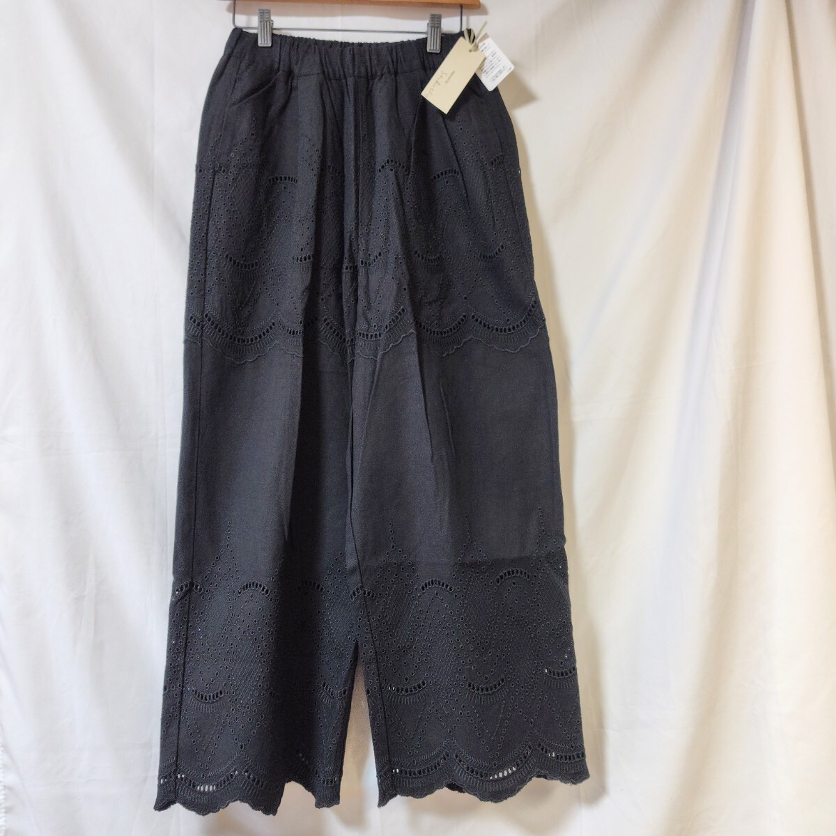 natural by CLIP  スカラップWパンツ 新品 studio CLIP ナチュラル拍卖