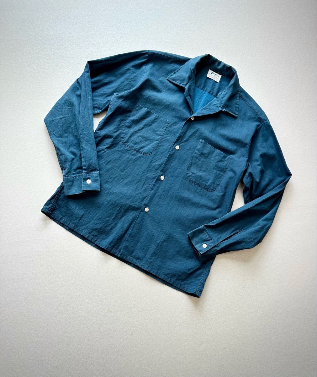 60s “ TOWN TOPIC ” ALL COTTON PRINT BOX SHIRT VINTAGE 1960s タウントピック オールコットン プリント柄 ボックスシャツ ビンテージ拍卖