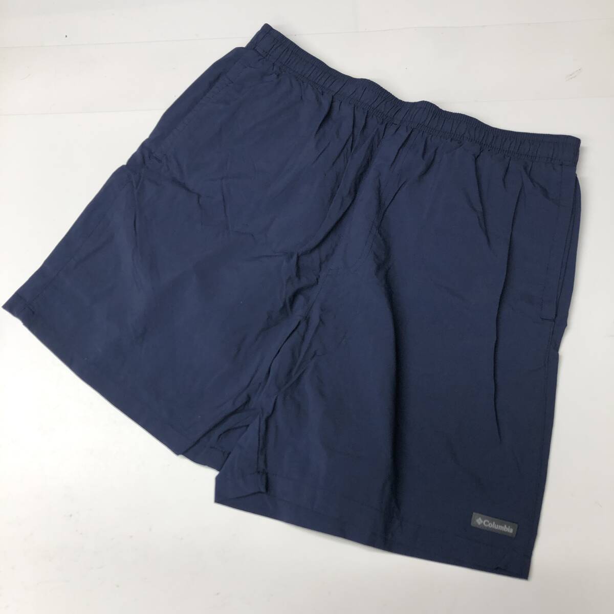 コロンビア Columbia ナイロンハーフパンツ インナーカット済み ネイビー レディースLサイズ(6)拍卖