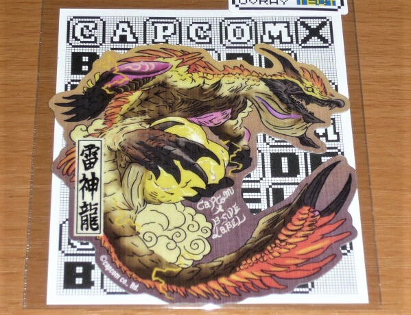 ◆モンハン ステッカー◆ナルハタタヒメ 雷神龍 浮世絵◆B-SIDE LABEL◆カプコン◆拍卖