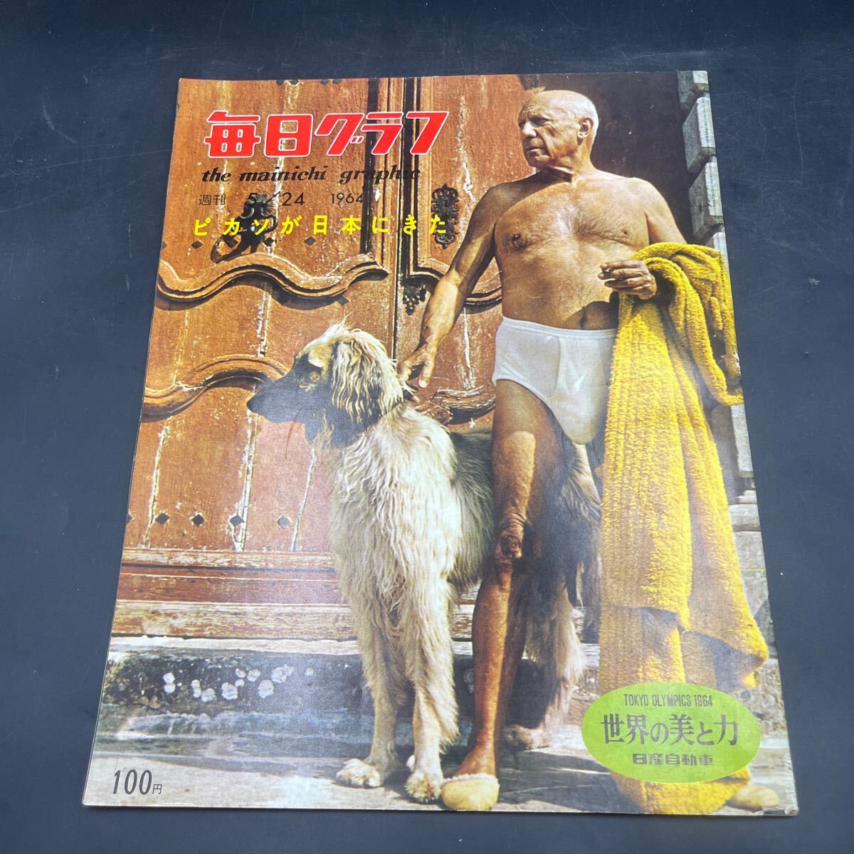 『毎日グラフ 1963 5/24』ピカソか日本に来た パリ行動派エロチカ ストリップ 六人を乗せた馬車 レースの季節 日本刺繍師 村田イサ拍卖