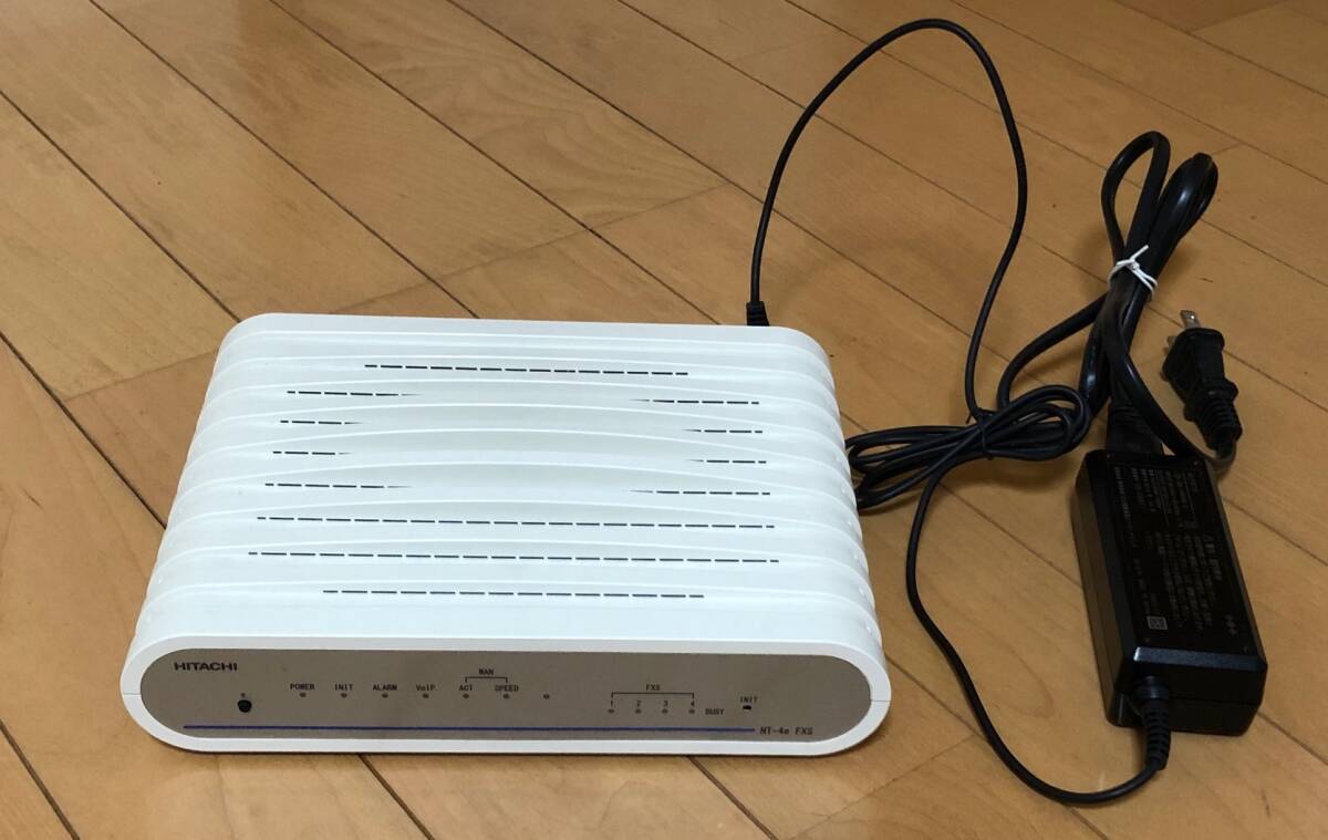 【中古通電確認済】日立 ビジネス向け SIP VoIP ゲートウェイ NT-4e FXS Hitachi拍卖