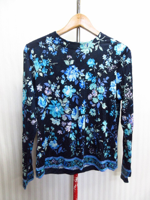 レオナール LEONARD FASHION 総柄カットソー SIZE LL XL 花柄デザイン 長袖シャツ 長袖カットソー トップス 04251拍卖