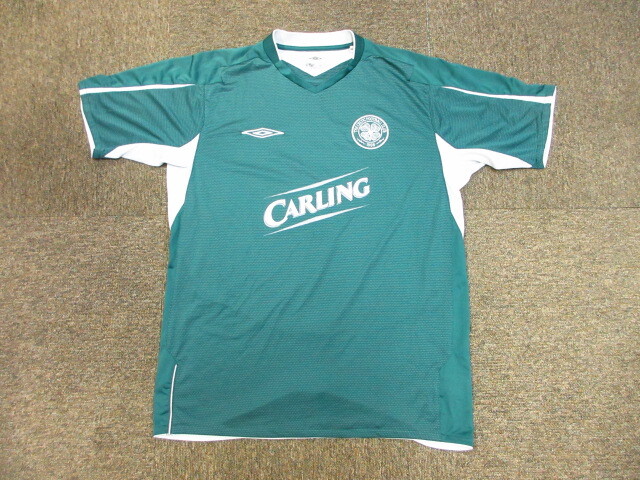 アンブロ製 セルティック 00sヴィンテージ ユニフォーム メンズXL LL 半袖ゲームシャツ サッカーシャツ サッカージャージトップ04252拍卖