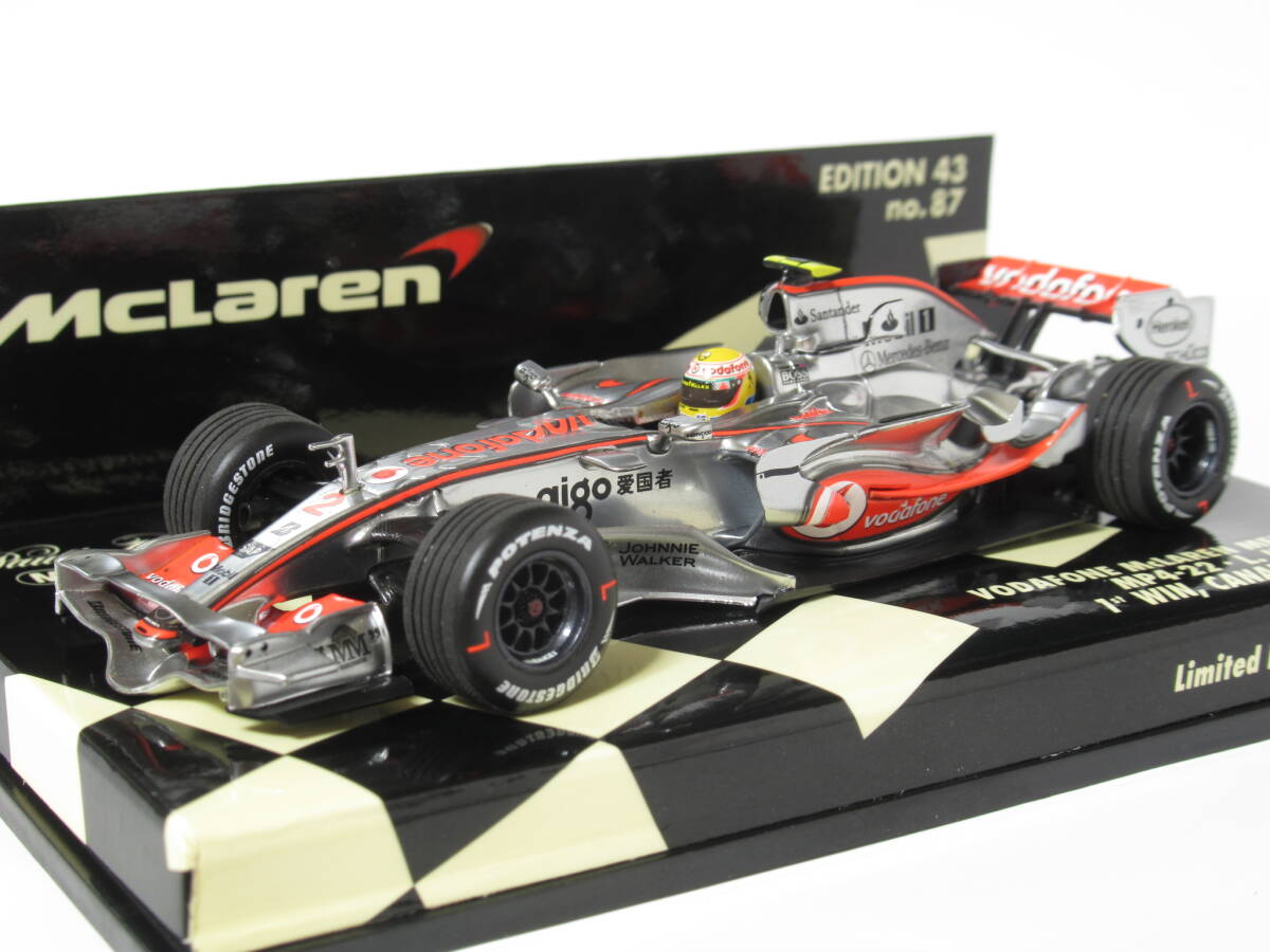 1/43 マクラーレン メルセデス MP4/22 L.ハミルトン カナダGP Winner F1 1st win 2007拍卖