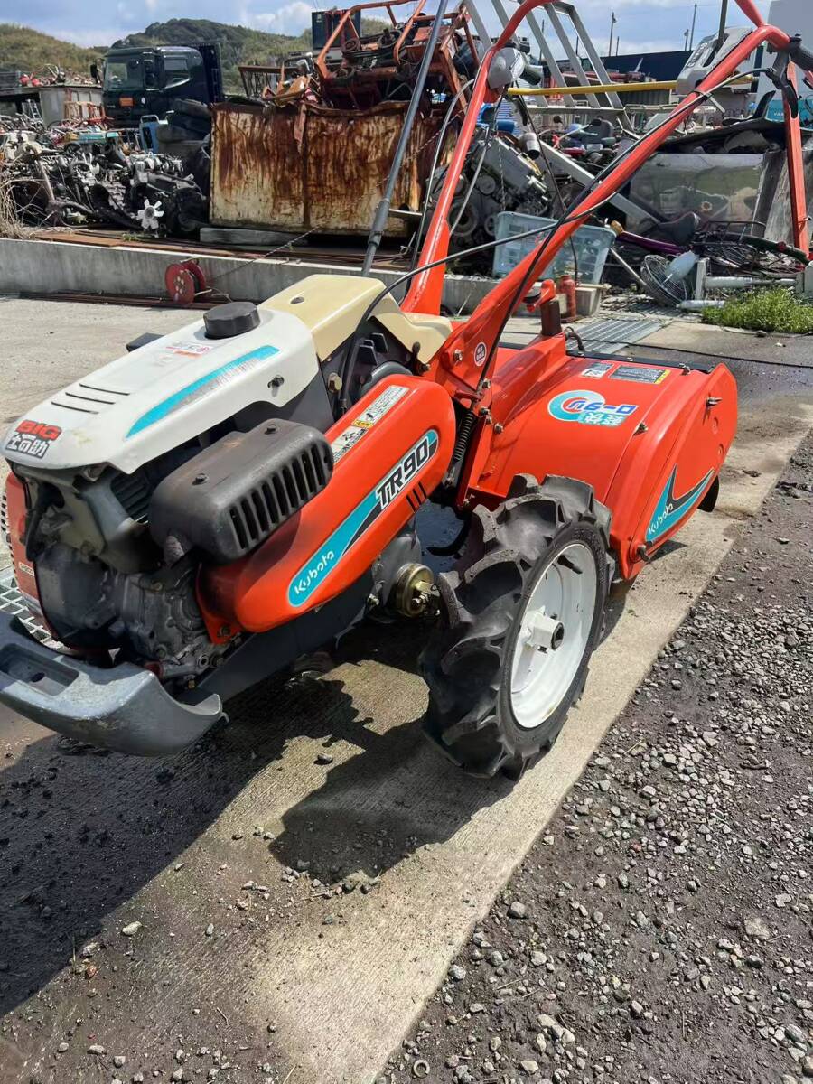 【福岡県みやま市】 動画あり クボタ 耕うん機 TR90 管理機 耕運機 動作確認済み拍卖