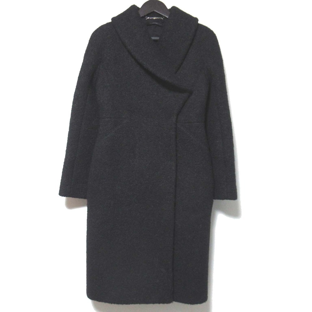 美品 GUCCI グッチ ウール モヘヤアルパカブレンド ショールカラー コート 38サイズ ブラック拍卖