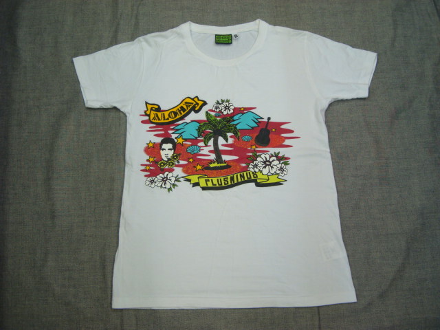 古着CHIEMSEE(キムジー)メンズプラスマイナスTシャツSLIM FIT TEE ALOHA白 (S)拍卖