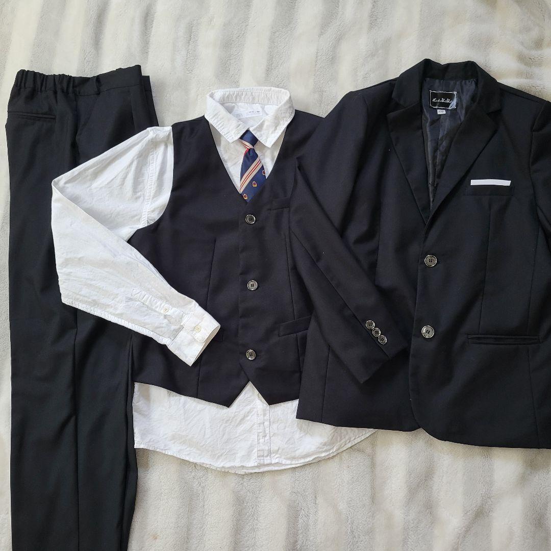 160~170cm ベスト付きフォーマルスーツ 3Pスーツ拍卖