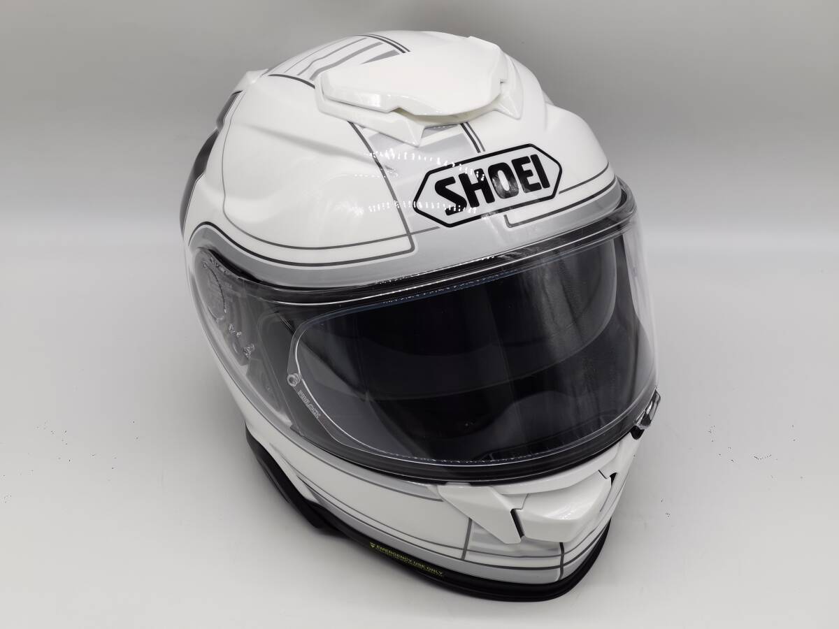 SHOEI ショウエイ GT-AirII CROSSBAR ジーティー - エアー ツー クロスバー WHITE/BLACK GT-AIR2 フルフェイスヘルメット Sサイズ拍卖