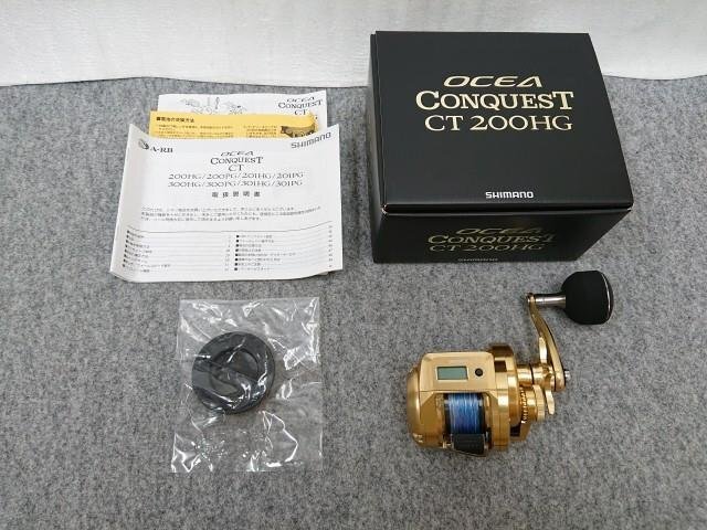 @【中古】 美品! シマノ 18 オシアコンクエストCT 200HG (右) 両軸リール OCEA CONQUEST CT拍卖