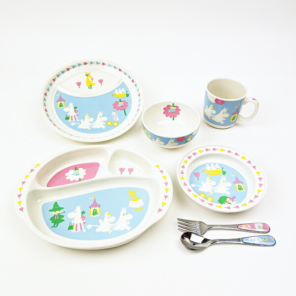 ムーミン 7ピースセット ベビー キッズ キッチン 食器 MOOMIN拍卖