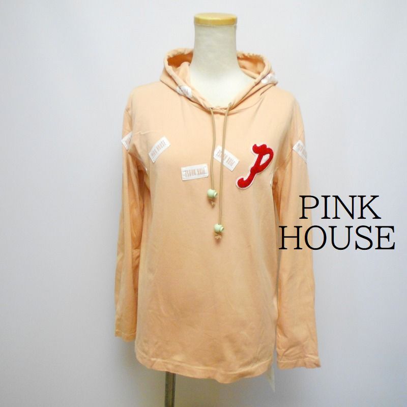 871079 PINK HOUSE ピンクハウス ピンク系 フード付 プルオーバー トップス拍卖