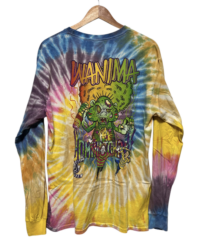★WANIMA ワニマ タイダイ 総柄 長袖Tシャツ ロンT バンドT L COMINATCHA拍卖