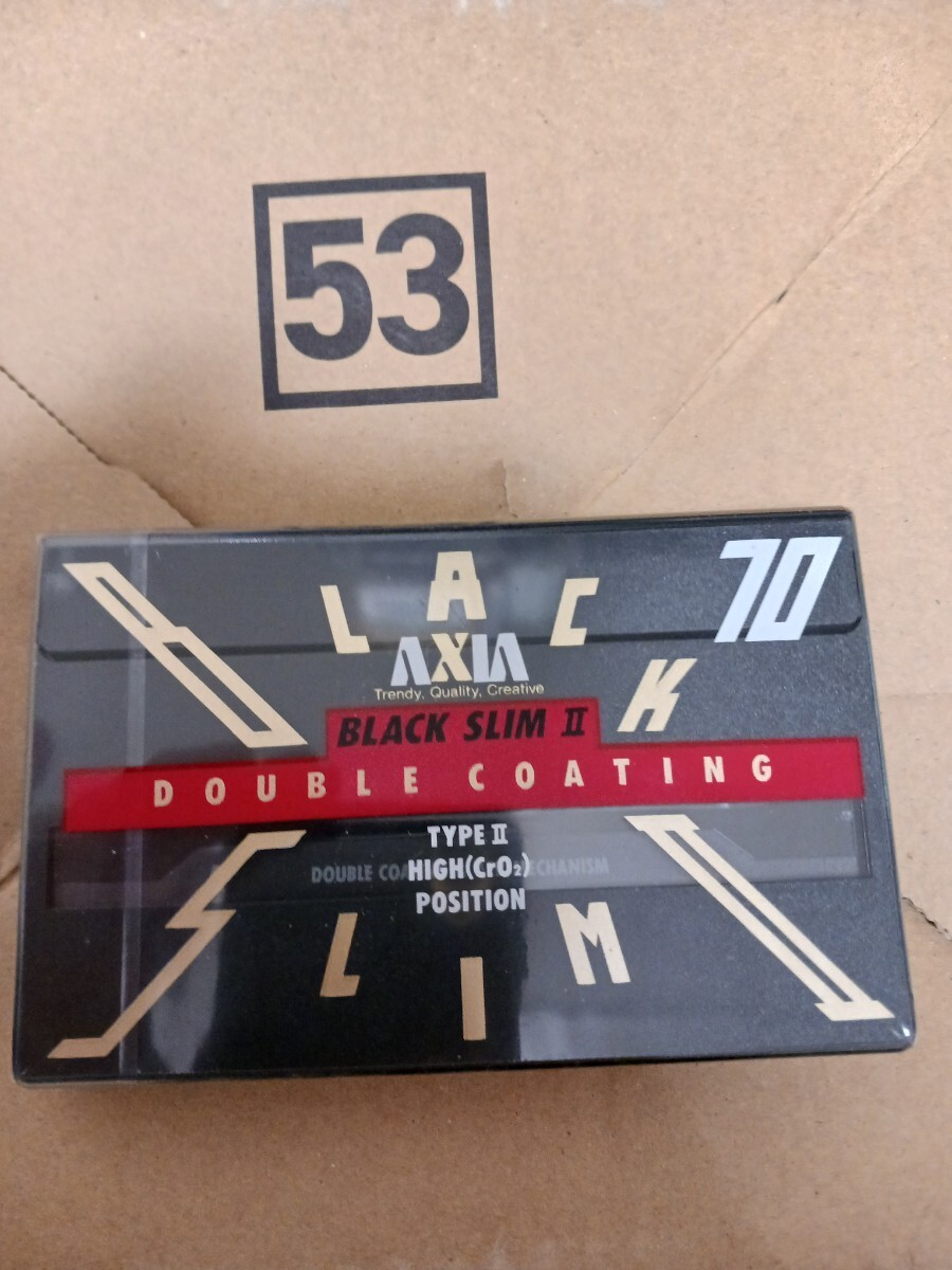 未開封 AXIA BLACK SLIM2 70分 ハイポジ カセットテープ TAPE2 ハイポジション拍卖