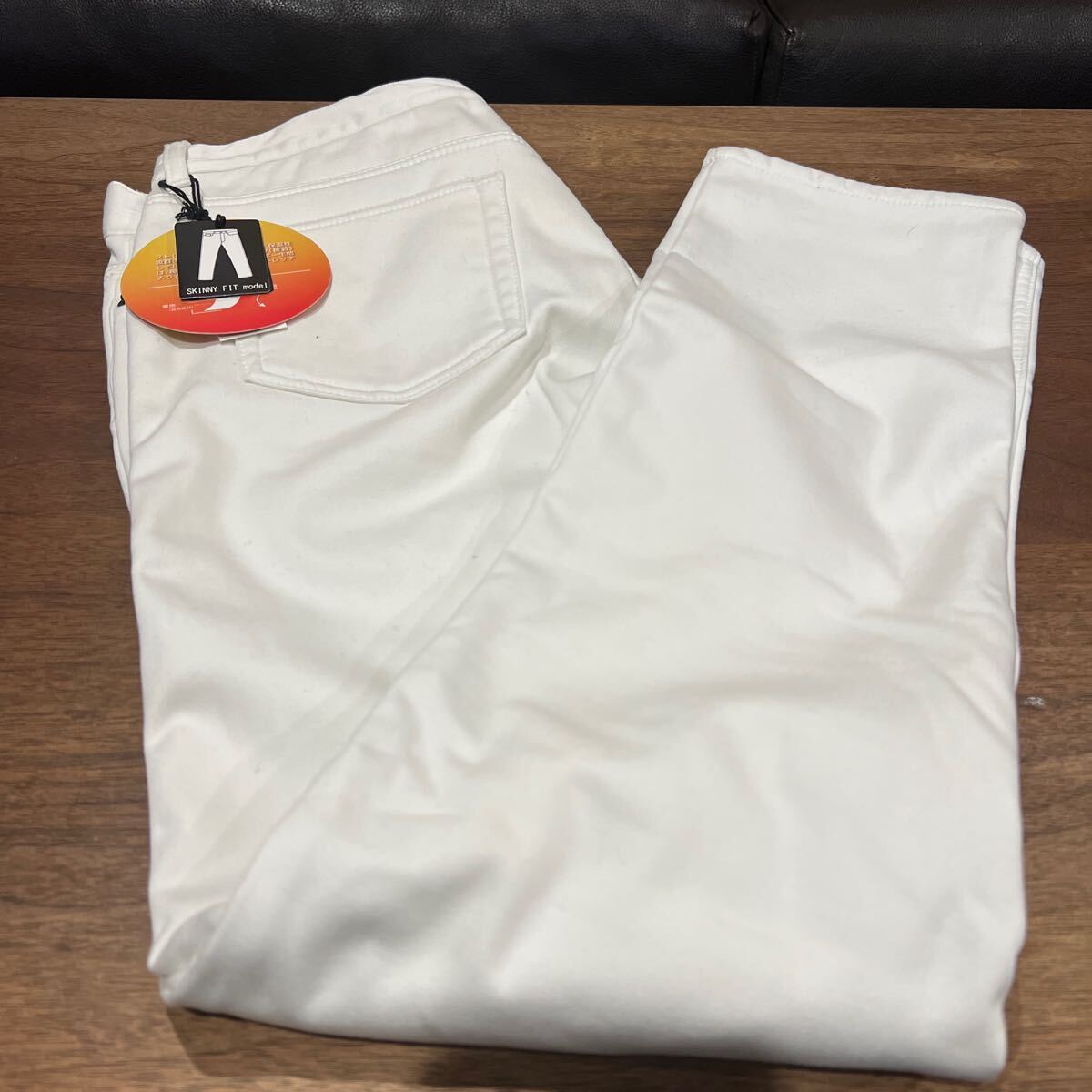 新品 ストレッチパンツ 白 厚手 88cm 秋冬 拍卖