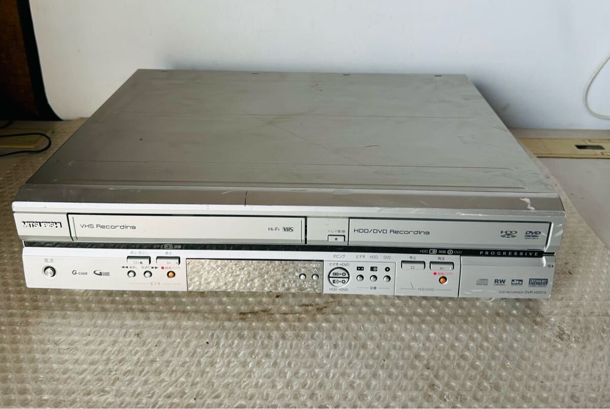 MITSUBISHI DVDレコーダー DVR-HS315 05年制【コード切れジャンク品】拍卖