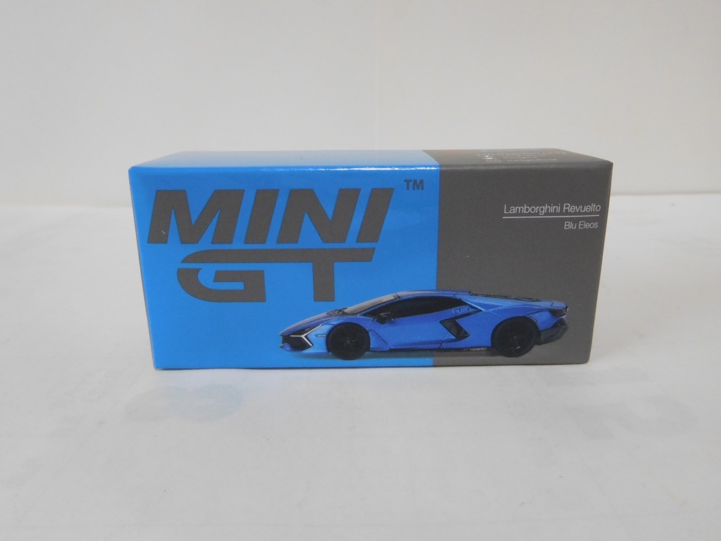 ◎ミニGT 1/64 ランボルギーニ レヴエルト ブルー 右ハンドル拍卖