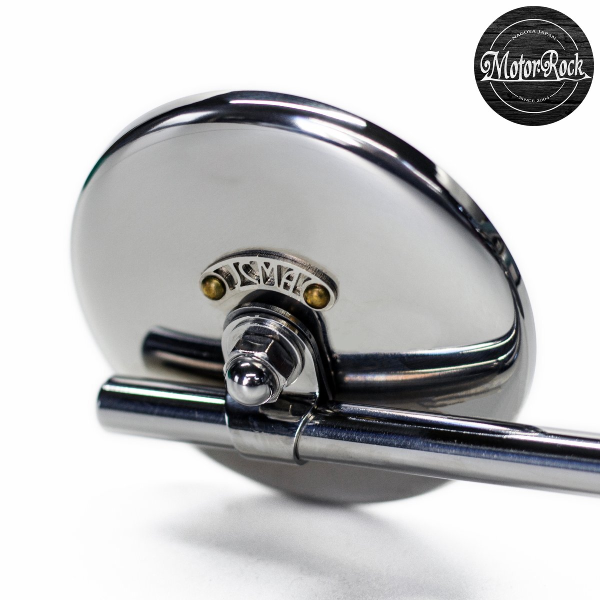 MOTOR ROCK JCMAミラー φ80 ポリッシュ ハーレーダビッドソン用 4. Nickel/Brass (MR-HC063P)拍卖