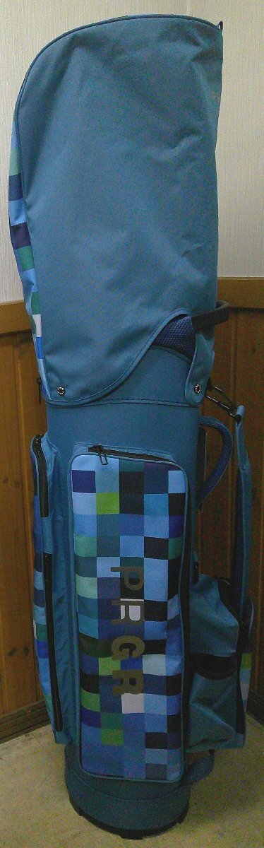 3#3326 未使用品【PRGR】PCB-106 4分割 キャディバッグ/サイズ(約):9型 カラー:ブルー【小樽店】拍卖