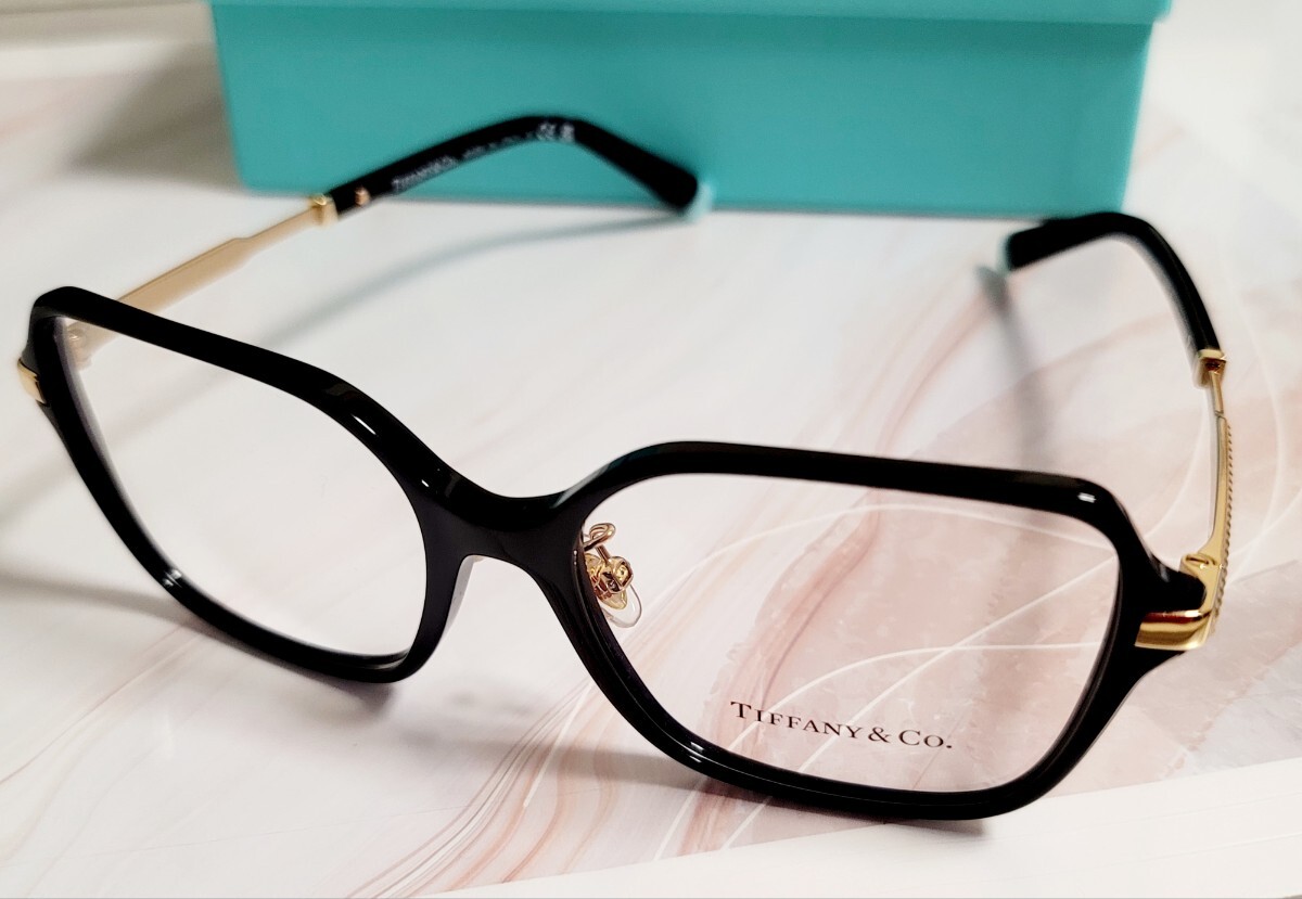 【Tiffany& Co.】ティファニー メガネフレーム ブラックフレーム 未使用品拍卖