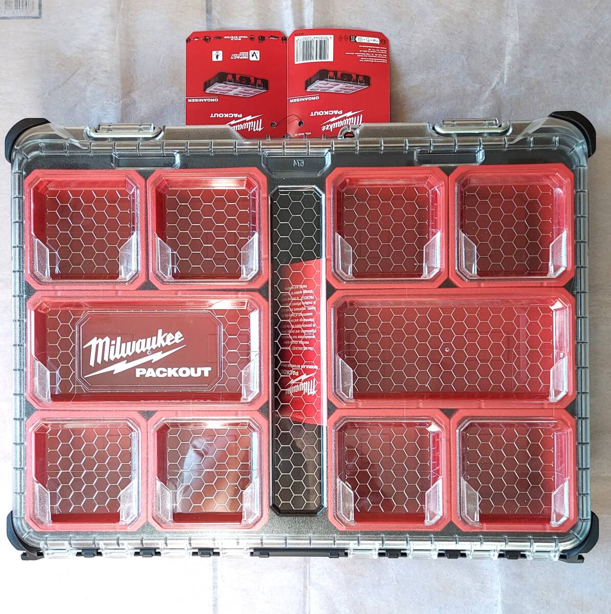 新品 ミルウォーキー パックアウト オーガナイザー ブラック 黒 Milwaukee PACKOUT organiser black拍卖
