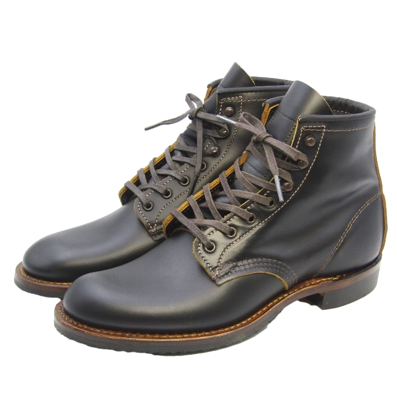 未使用 REDWING レッドウィング US6.5D 24.5cm ベックマン 9060 21年製 フラットボックス ラウンドトゥ ブラック クロンダイク 35004190拍卖