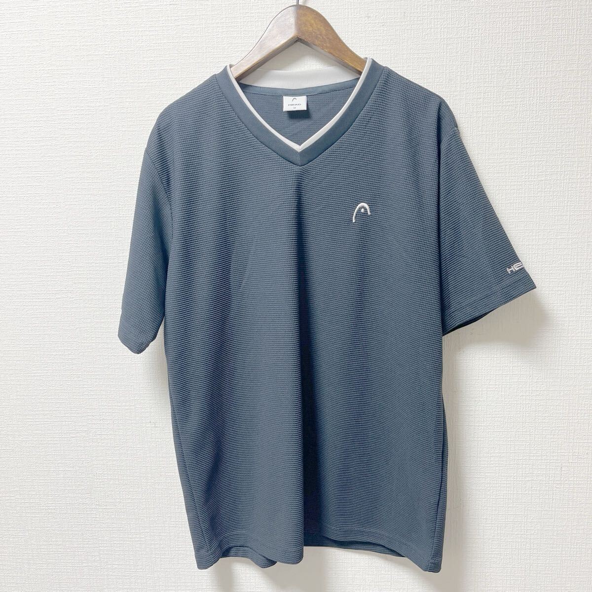 HEAD ヘッド 半袖 Tシャツ スポーツウエア Mサイズ グレー ポリエステル拍卖
