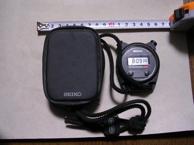 ■S024-6000 SEIKO デジタルストップウォッチ 要電池交換 純正ケース/ストラップつき 動くが完全JUNK品拍卖