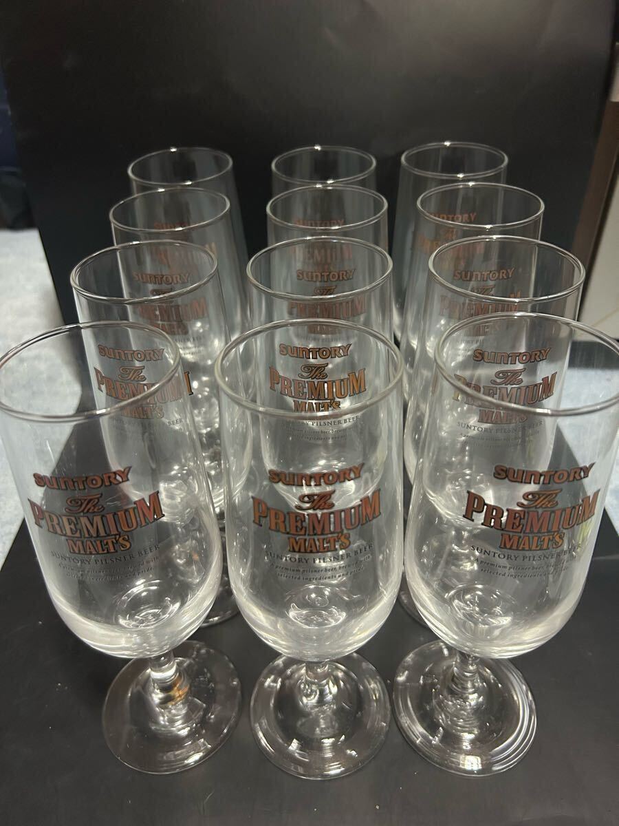 k17 【美品】グラス タンブラー サントリー セット ビール プレミアムモルツ 12個セット ピルスナー拍卖