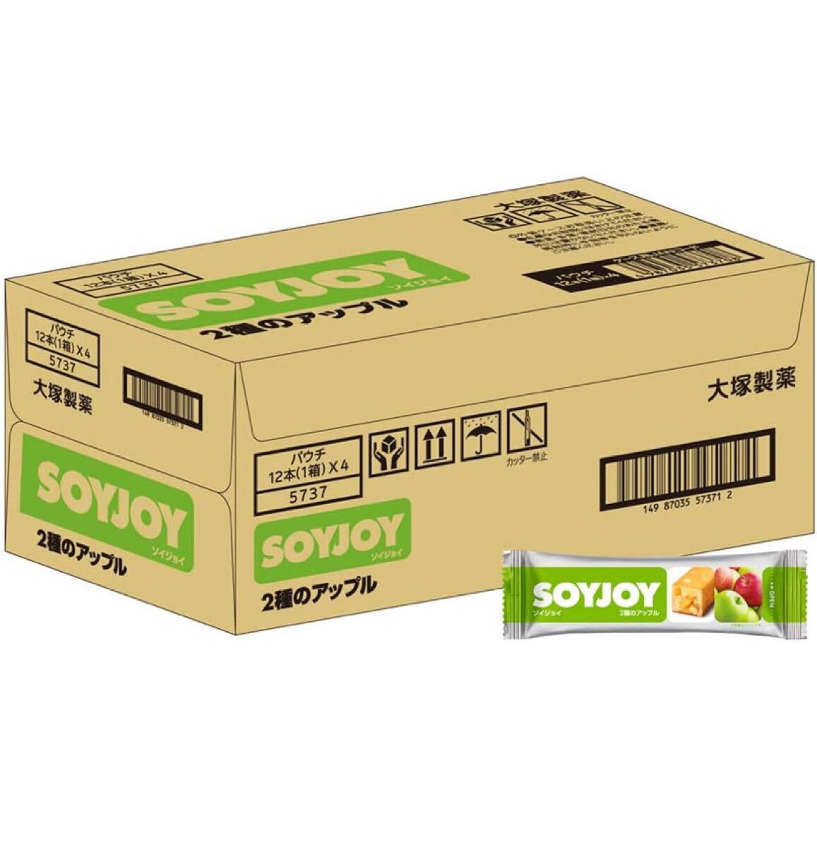大塚製薬 ソイジョイ 2種のアップル 30g×48個拍卖