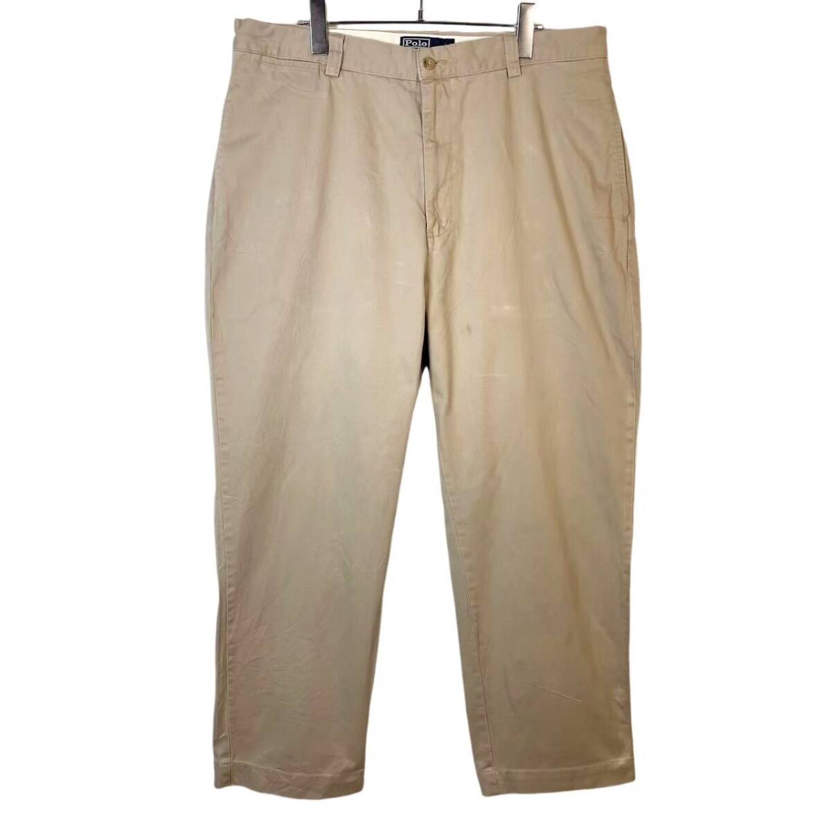 90s00sPolo By Ralph LaurenポロバイラルフローレンPHILIP PANTフィリップパンツポロチノノータックチノパンベージュ50120拍卖