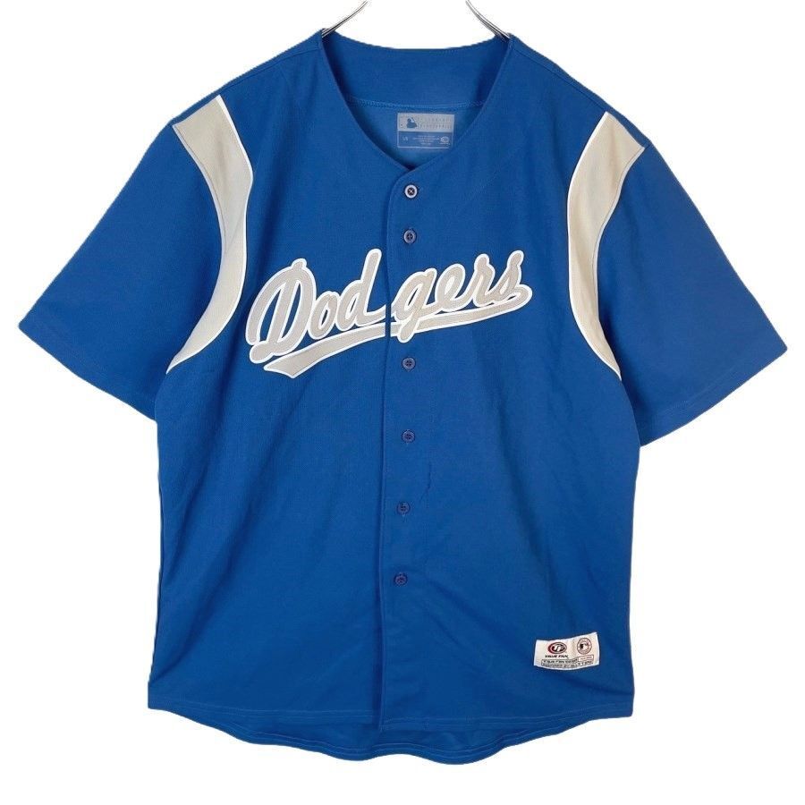 Genuine Merchahdiseロサンゼルス・ドジャースMLBベースボールシャツゲームシャツユニフォーム野球メジャーリーグbaseballワッペン青50108拍卖