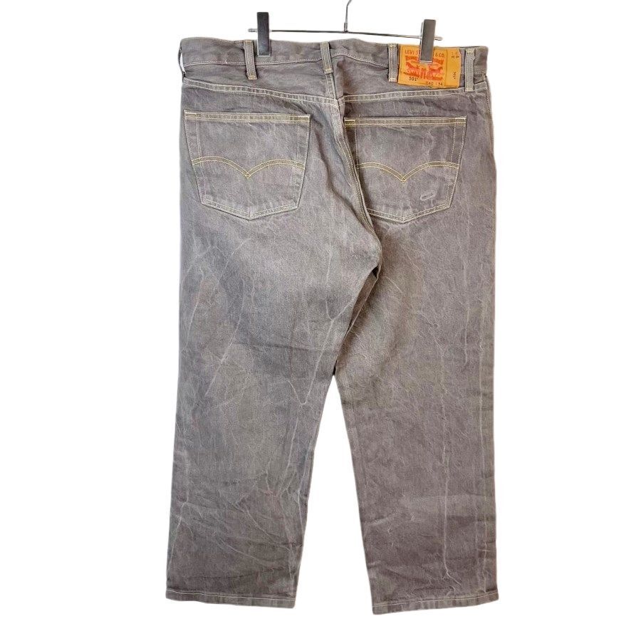 Levi'sリーバイス501デニムパンツウォッシュドデニム灰色グレーボタンフライvintageヴィンテージ50115拍卖
