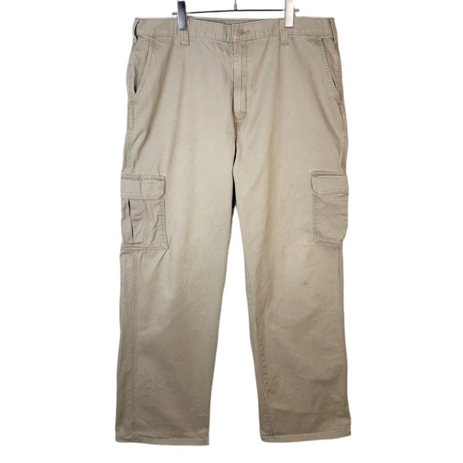 Dickiesディッキーズ23214カーゴパンツワークパンツロゴタグワンポイントコットンカーキベージュvintageヴィンテージ50115拍卖