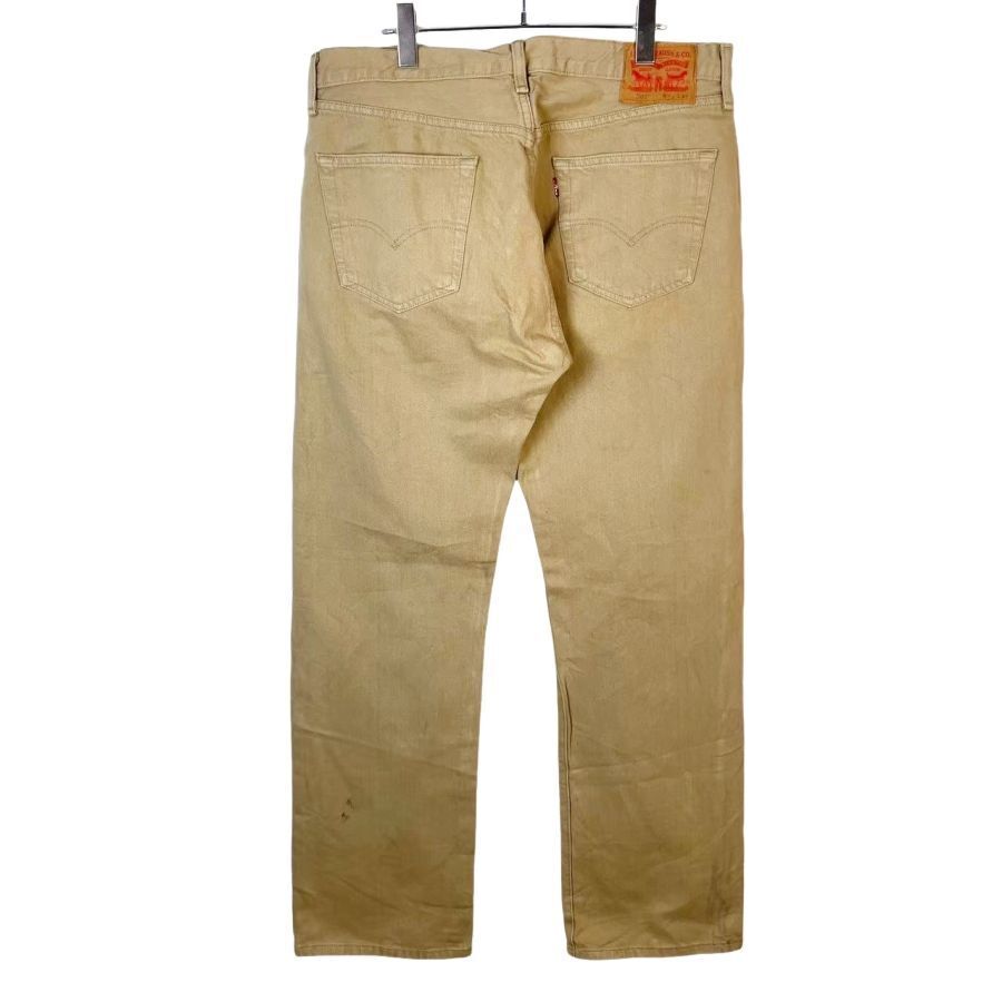 Levi'sリーバイス501デニムパンツカラーデニムベージュボタンフライvintageヴィンテージ50110拍卖