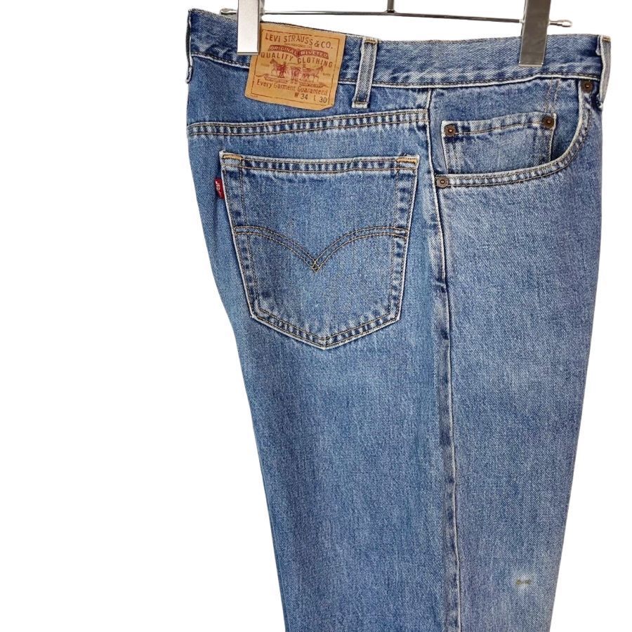 リーバイスLevi'sウォッシュドデニムパンツ青ブルーregularレギュラーstraight legストレートレッグvintageヴィンテージ50110拍卖