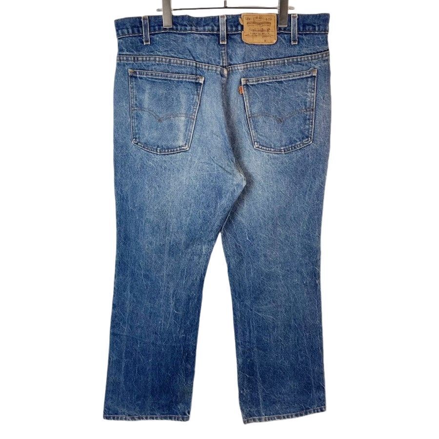 Levi'sリーバイス20517ブーツカットデニムパンツウォッシュドデニム青ブルーオレンジタブvintageヴィンテージ50116拍卖